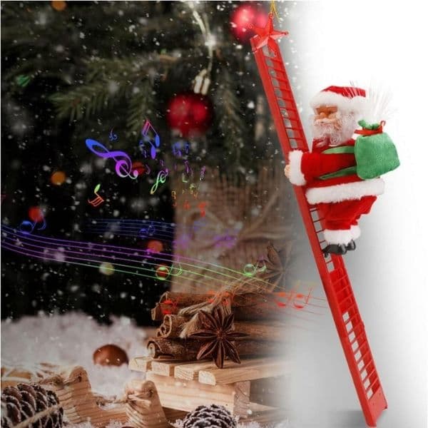 Preventa Navideña 🎅 Papá Noel que sube y baja escaleras con música