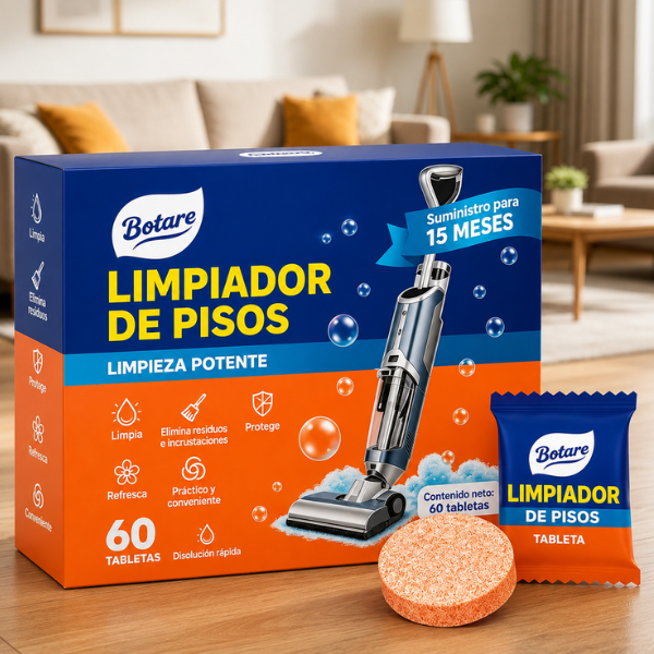 Pastillas efervescentes para limpieza de suelos