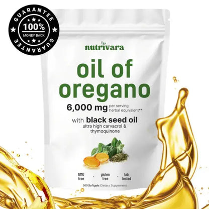 Aceite de Orégano con Aceite de Semilla Negra