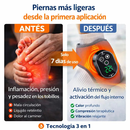 Masajeador eléctrico con calor para pies Olvídate del dolor, molestias e hinchazón