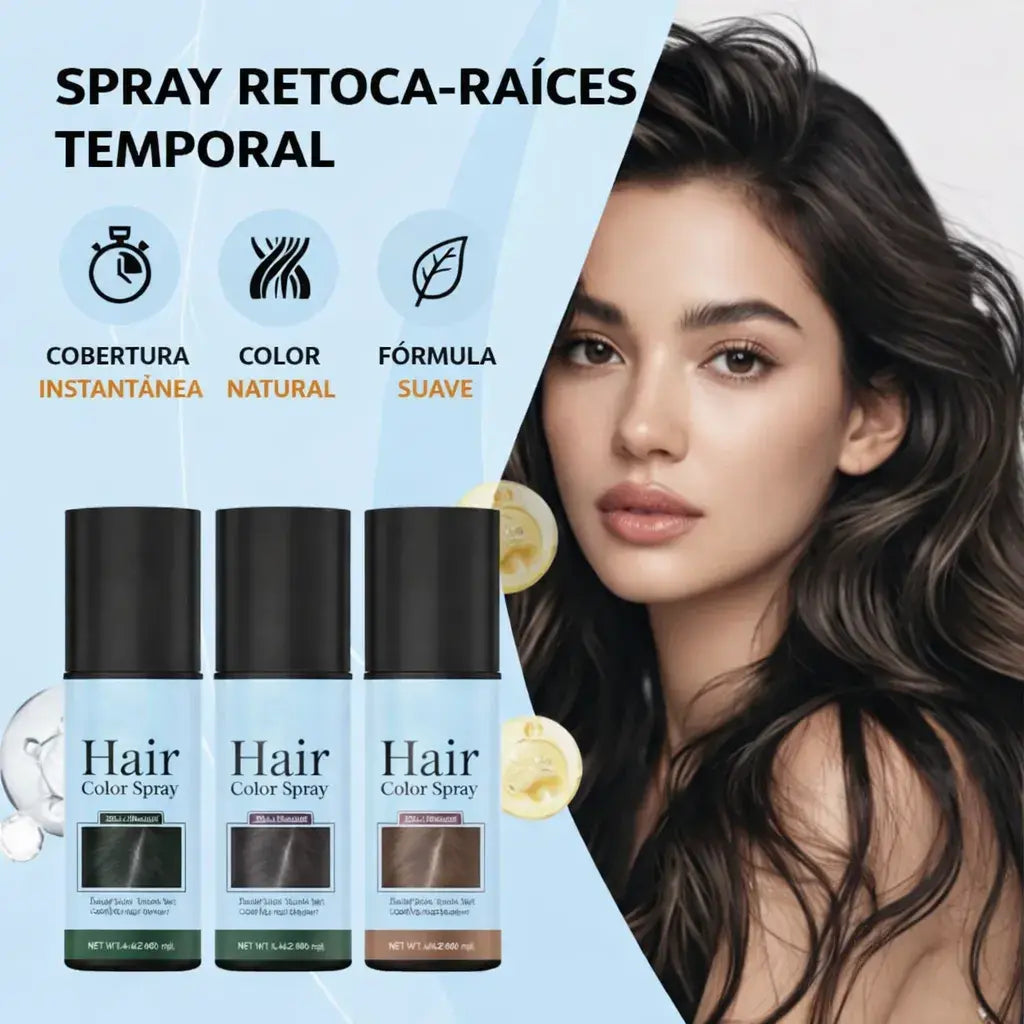 Spray temporal para cubrir canas de forma instantanea | fórmula a base de plantas