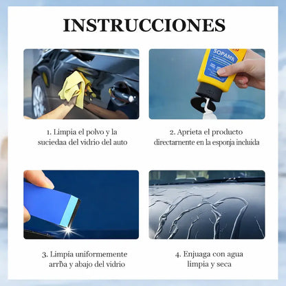 SOPAMI® | Removedor de películas de aceite para vidrios de carros