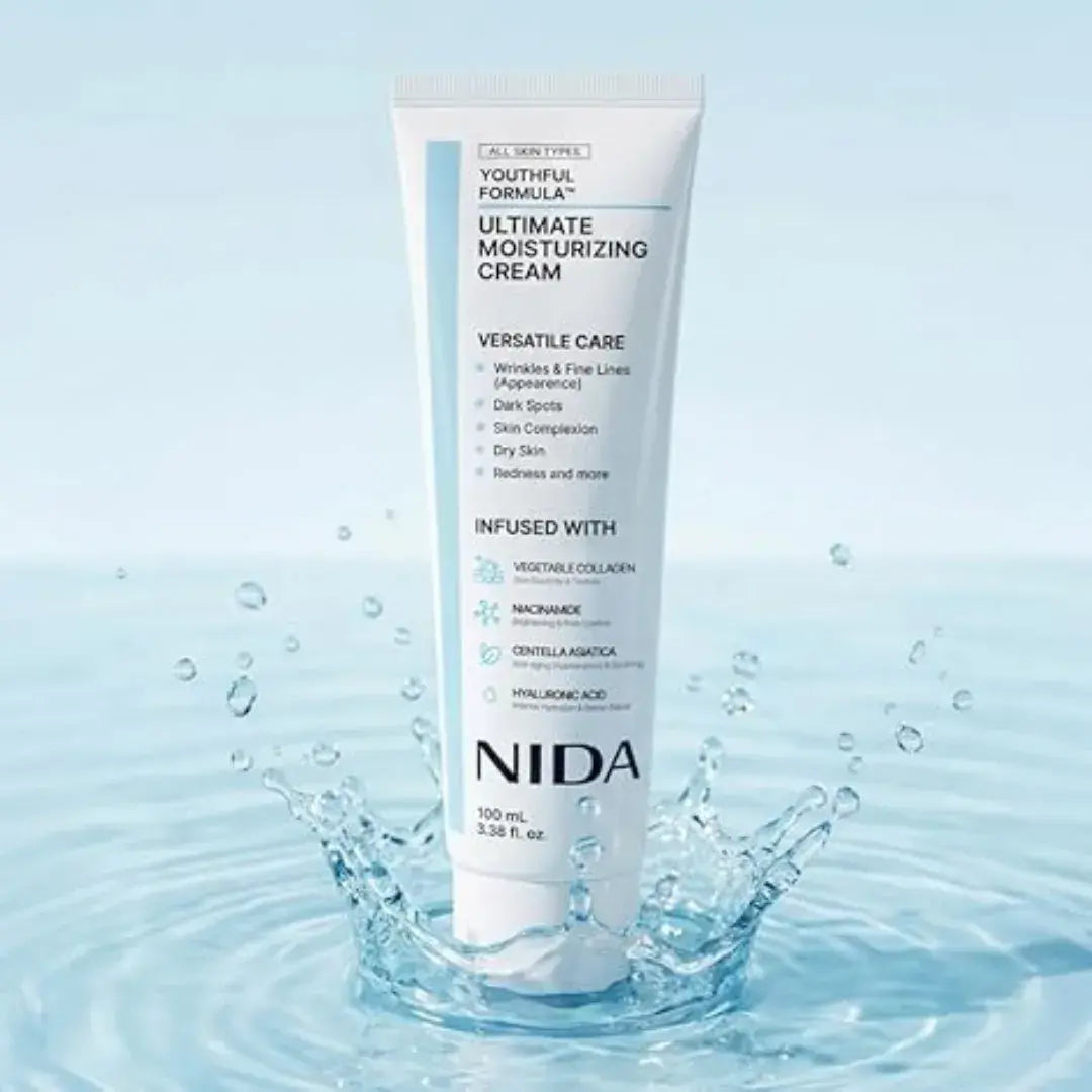 Crema hidratante NIDA | Formula con Centella asiática, niacinamida, ácido hialurónico y colágeno